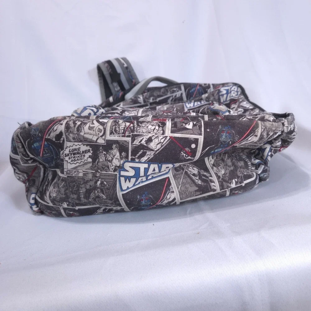 Pottery Barn Kids Star Wars Comic Print 17in Backpack Grey Caleb Personalized